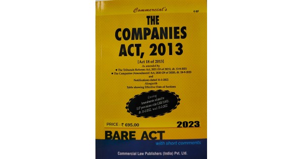 COMPANIES ACT 2013 BARE ACT   COS 600x315 