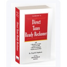 DIRECT TAX READY RECKONER 2024-2025 & 2025-2026 BY TAXMANN PUBLICATION VINOD K SINGHANIA