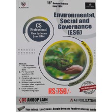 CS PROFESSIONAL- ENVIRONMENTAL, SOCIAL AND GOVERNANCE ( ESG ) JUNE 2024 EXAMS