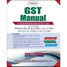  GST Manual A Comprehensive Book on GST Law By G. Sekar  Updated 30/9/2024