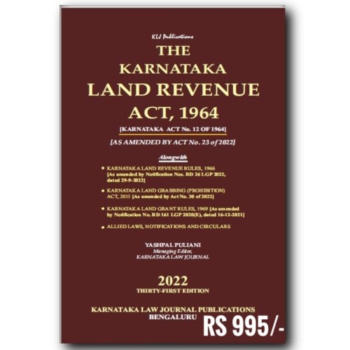 KLJ Publications The Karnataka Land Revenue Act 1964