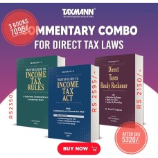 COMMENTARY COMBO-TAXMANN- MASTER GUIDE TO INCOME TAX ACT 2023, MASTER GUIDE TO INCOME TAX RULES 2023- DIRECT TAX READY RECKONER 2023 As amended by Finance Act ,2023