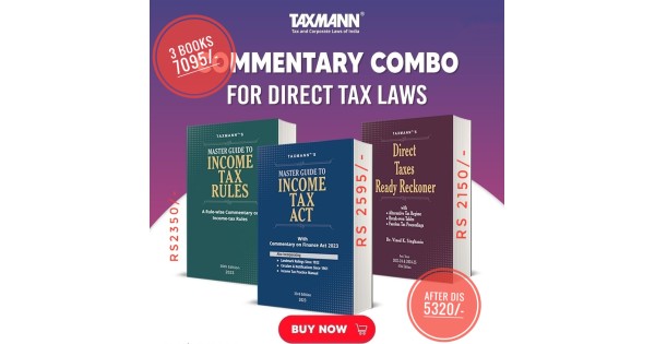 Commentary Combo Taxmann Master Guide To Income Tax Act 2023 Master Guide To Income Tax Rules 3305